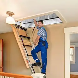 Attic Stair Insulation Cover Attic Hatch Cover 25 In X 54 In X 11In Cover Double Bubble For Pull Down Stairs Reflects 97 Of