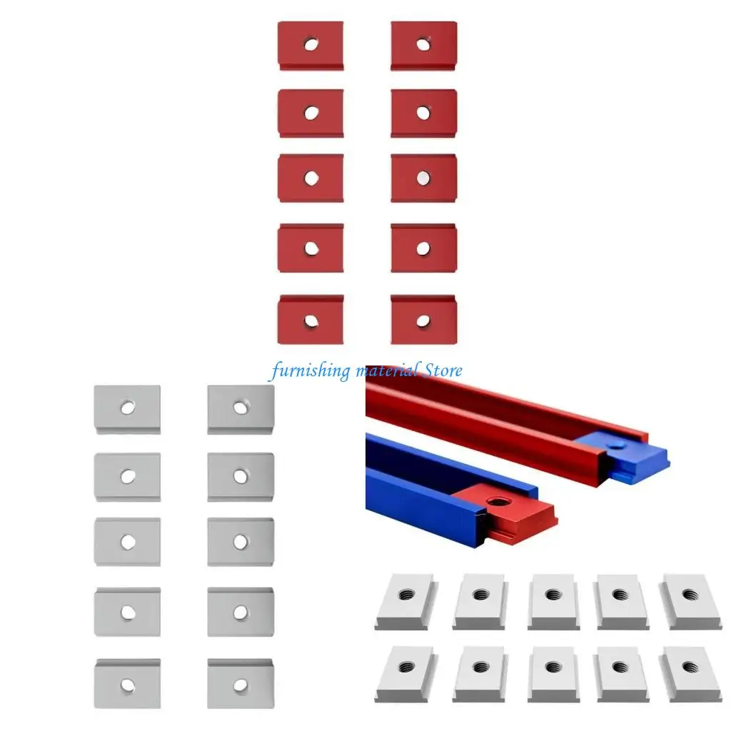 y5gd 10pcs الألومنيوم 8 t-slot miter miter أداة الرقصات الخشبية الرقصات #1