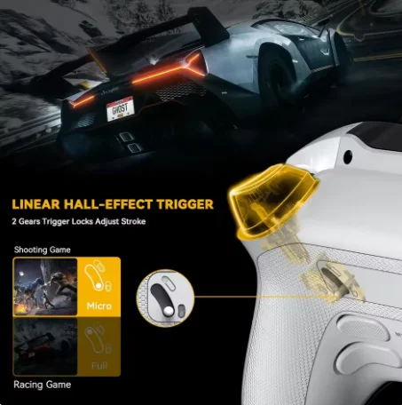 Mamba One V2 Wireless Gaming Controller With Charging Dock 2-inch Screen Hall Effect Stick RGB Light For Switch/PC/iOS/Android