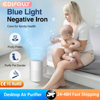 Air Purifier With Activated Carbon Home HEPA Filter Deodorizer Air Purifier Smoke Odor Negative Ion Generator Car Air Freshener