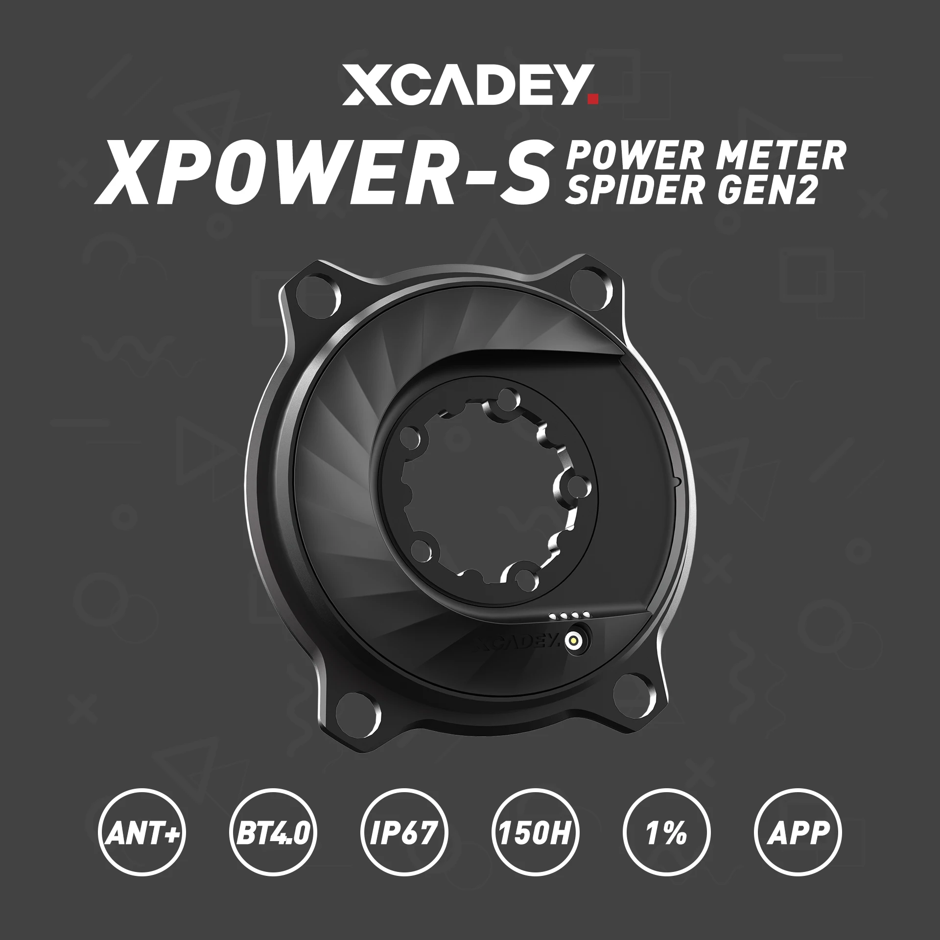 XCADEY XPOWER-S Road MTB Bicycle/bike power meter fit SRAM ROTOR crank NEW Model shimano 104 bcd for m7100 m8100 m9100 cranket