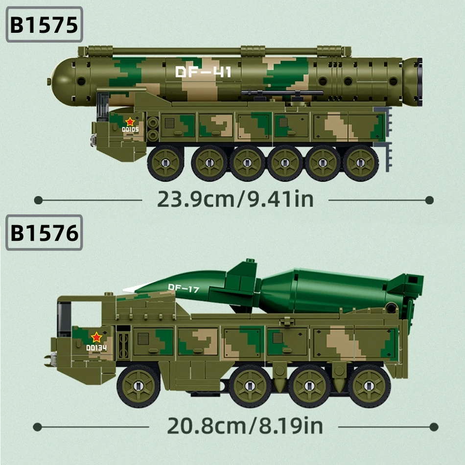 Sluban conjunto de blocos de construção militar, veículo de míssil balístico e lutador furtivo, modelo de tijolos, brinquedos educativos para crianças