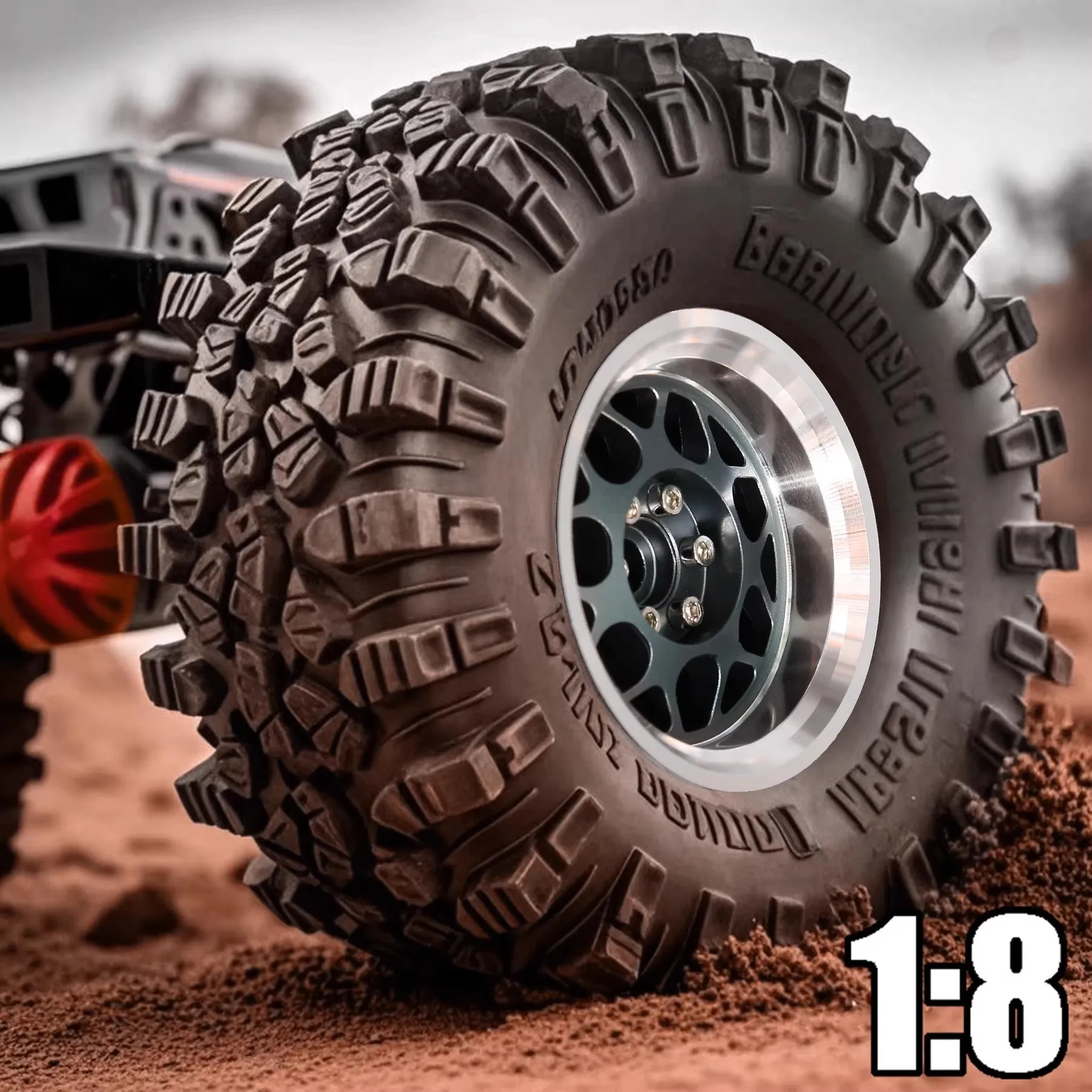 Akcesoria do tuningu piast kół metalowych 2,2 cala do RC Off-road Vehicle 1/8 KM Thor Tank CROSSRC R283