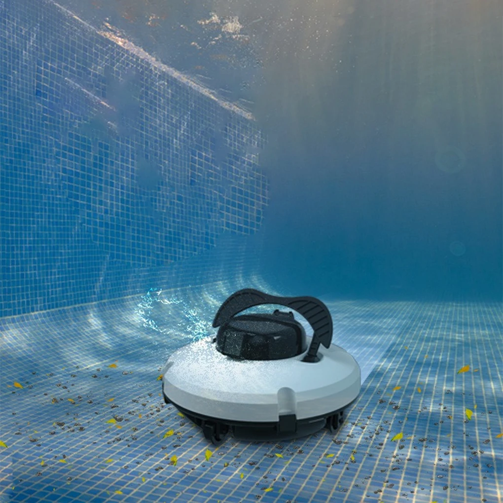 Smart Cordless Robotic Pool Cleaner Fully Automatic Pool Cleaning Robot Underwater Vacuum Cleaner Self Parking for Flat Ground