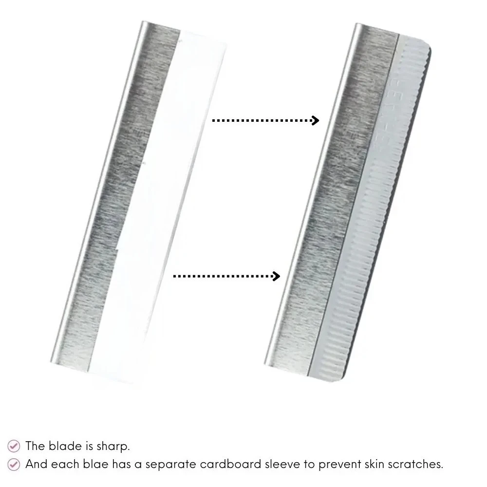 200pcs Microblading 눈썹 칼 영구 화장을위한 스테인레스 스틸 눈썹 트리머 면도날 눈썹 문신 미용 도구