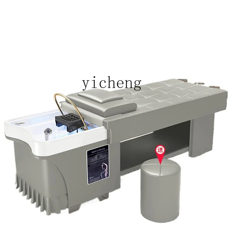 

X5-6 head therapy water circulation fumigation water heater integrated barber shop beauty salon special shampoo bed