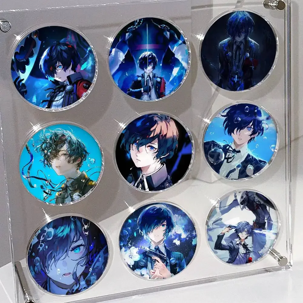 Game P3 Y-Yuuki M-Makoto Badges Button Round Creative Pin Brooch Badge Bag Decor Accessories Fans Collect Friends Gifts
