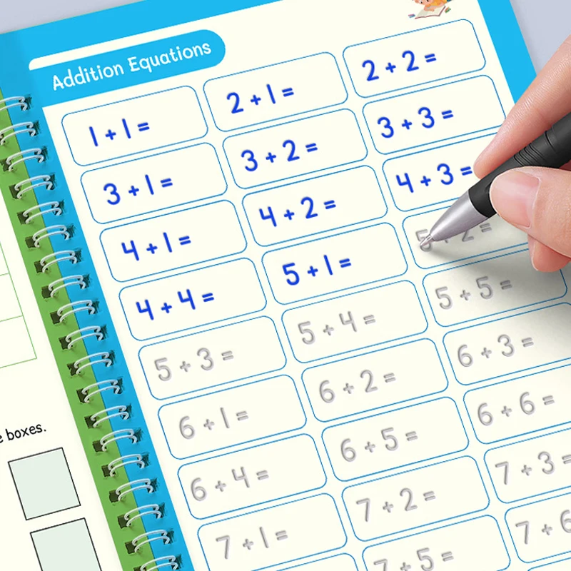 Learning Painting Writing Copybook 3D Reusable Children's Drawing Books Baby for Calligraphy Art Supplies Practice Book for Kids