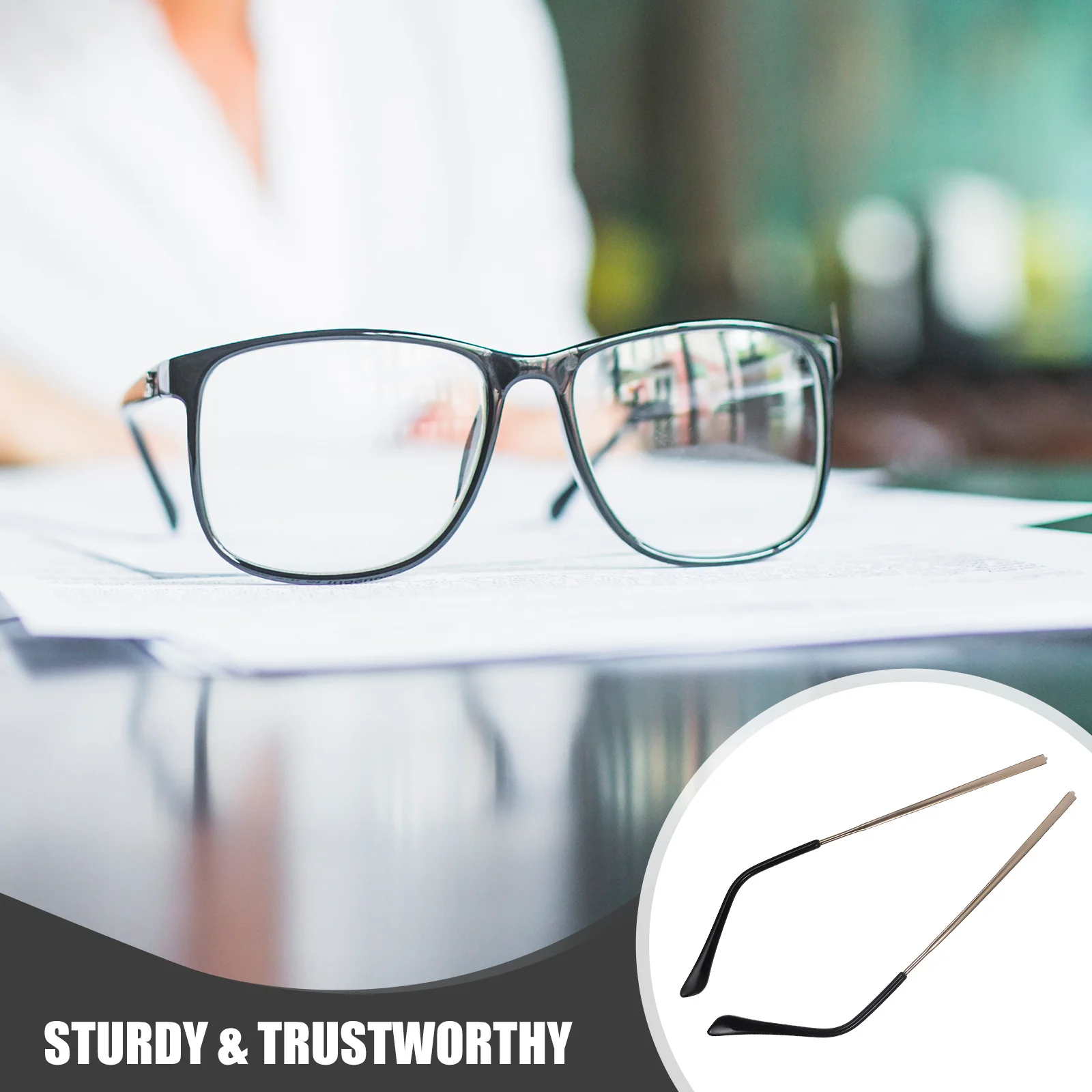 

1Pair Universal Glasses Arm Replacement Metal Durable Eyeglasses Temple Repair Kit for Sunglasses Reading Glasses Accessories