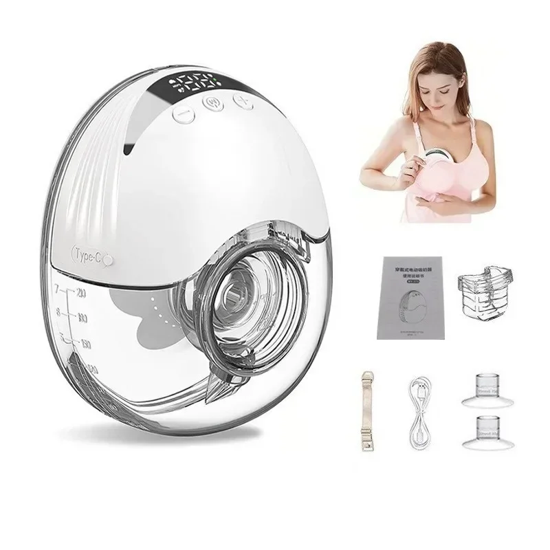 Wearable Electric Breast Pump Bilateral Automatic Model Breast Pump All-in-One Painless Large Suction Breast Collector