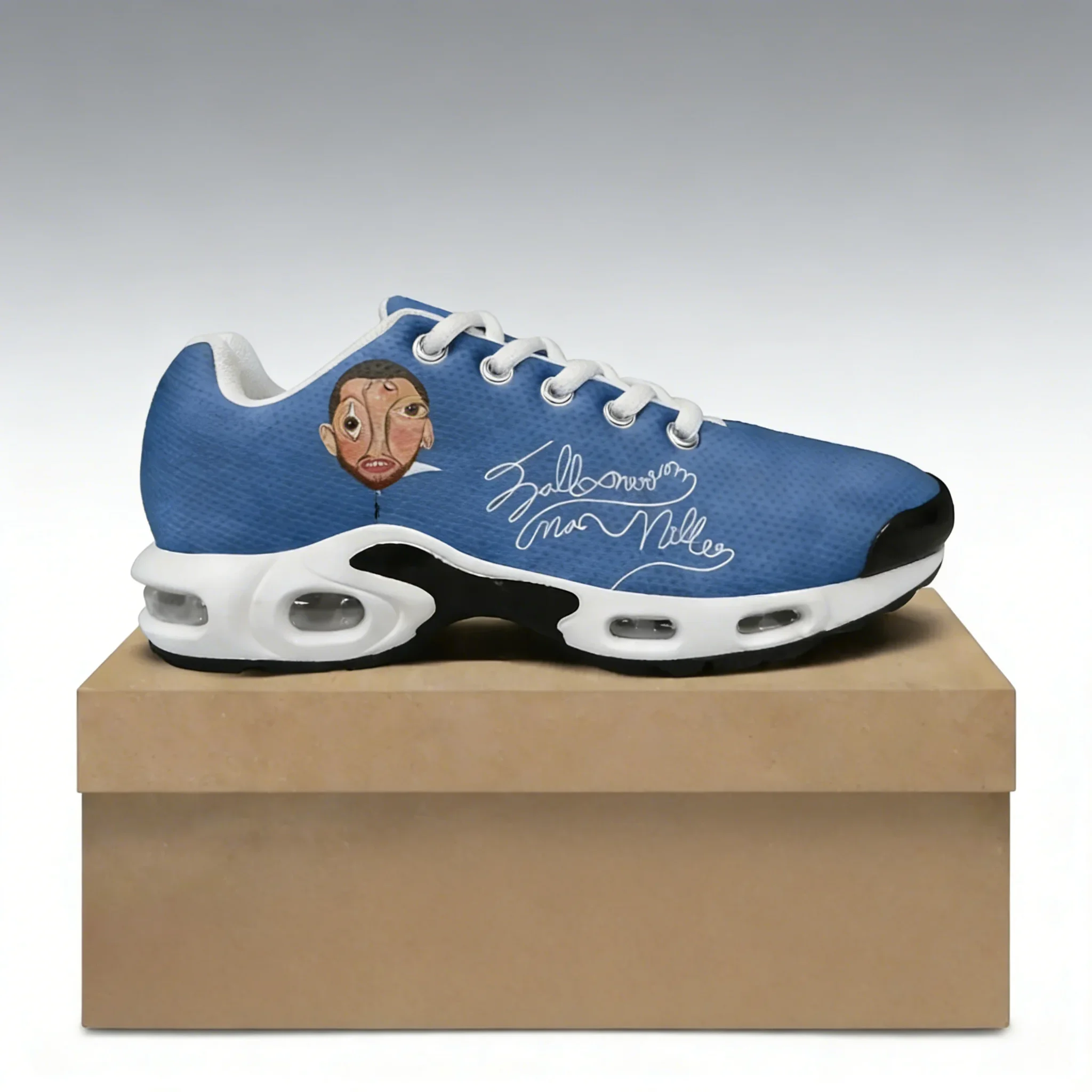 

for Mac Miller Air Cushion Sneakers, Lightweight Breathable Mesh Sports Walking Shoes for Men Women
