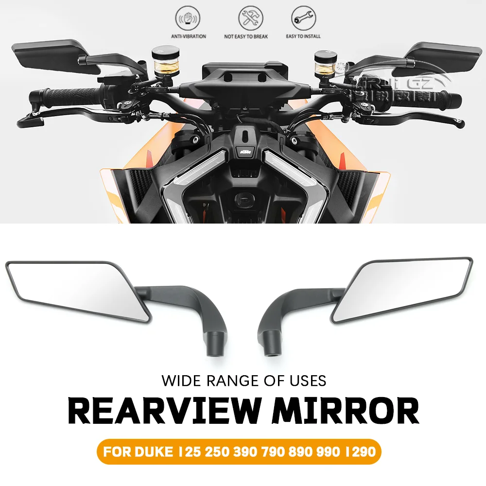 

NEW Stealth Winglets Motorcycle Side View Mirror for DUKE 790 890 125 200 250 390 690 990 1290 1390 Super Duke Rearview Mirrors