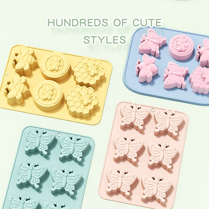 Butterfly Fondant Cake Decorating Tools Ręcznie robione czekoladowe narzędzia do pieczenia Deser Dekoracja Cookie Bee Cake Mold Akcesoria kuchenne