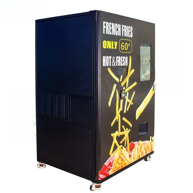 مصنع شاشة تعمل باللمس رقائق البطاطس آلة بيع البطاطس المقلية الذكية التلقائي آلة بيع الوجبات السريعة عملة تعمل #5