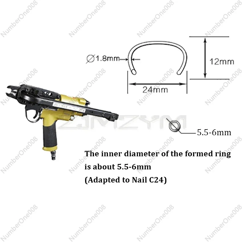 SC7C Series Pneumatic C-Ring Gun, Air Nail Gun , Hog Ring Plier , C-Ring Naier Original Authentic C-type Nailer