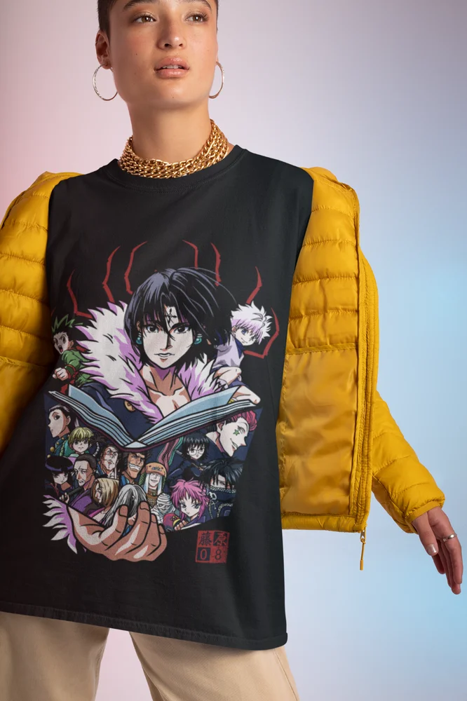 قميص فرقة أنيمي فانتوم ، صياد X HxH Machi ، بونودا ، فيتان ، كرولو ، هيسوكا التي شيرت #3