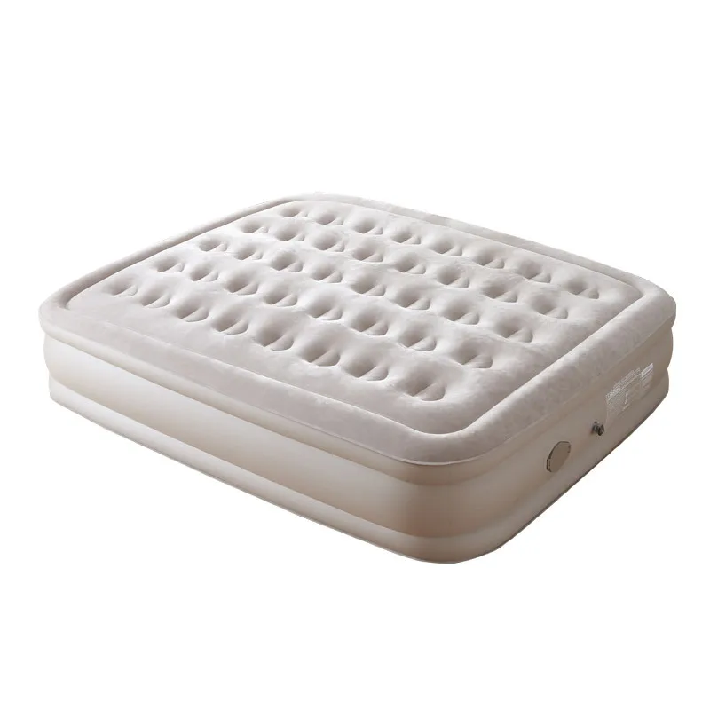 Moisture-proof mat Outdoor camping inflatable bed Dormitory PVC flocking bed Household floor mattress
