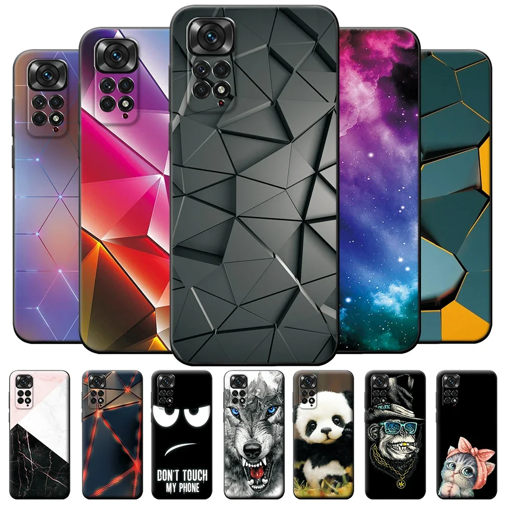 Case  For Xiaomi Redmi Note 11 Case 2022 Beautiful Silicone Phone Cover for Xiaomi Redmi Note 11s Bumper Note 11 Pro 5G Shell