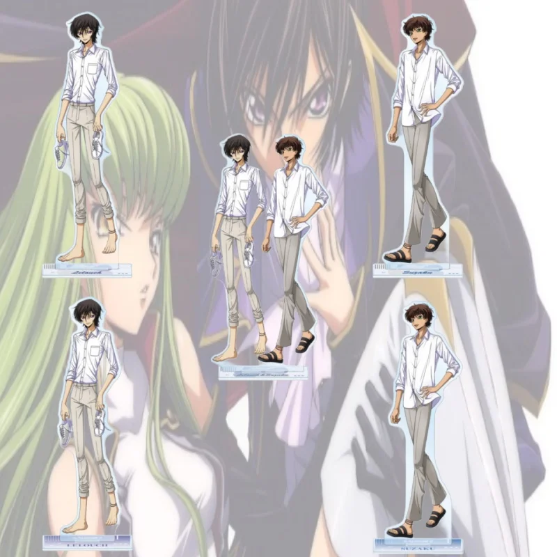 Code Geass: Lelouch of the Rebellion ANIME 15CM Acrylic Figure Stand Model Cosplay Toy Birthday Gift Ornament Keychain