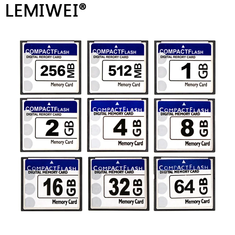 LEMIWEI CF Card 256MB 512MB Compact Flash Card 1GB 2GB 4GB CF Card 8GB 16GB 32GB 64GB Compactflash Memory Card For Camera