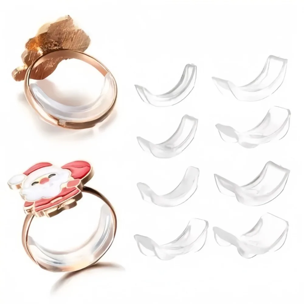 Invisible Transparent Reducing Ring Size Soft Silicone Anti Slip Ring Gasket Suitable for Any Ring Size Adjuster Jewelry Tool