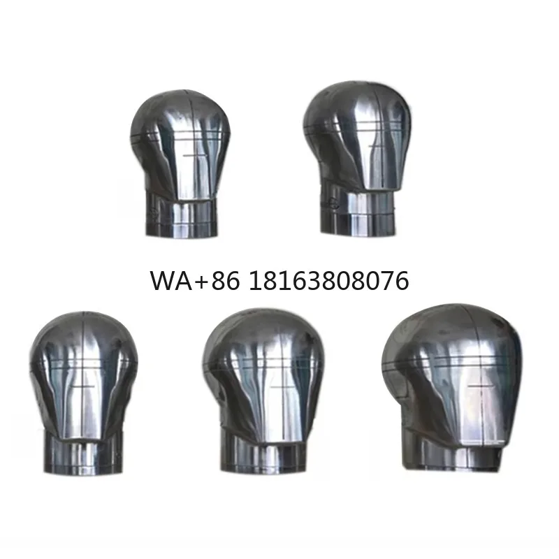 EN960 CNC Dummy Head Form Full Magnesium Aluminum Alloy Impact Testing Polyurethane Headform Helmet OEM Customizable
