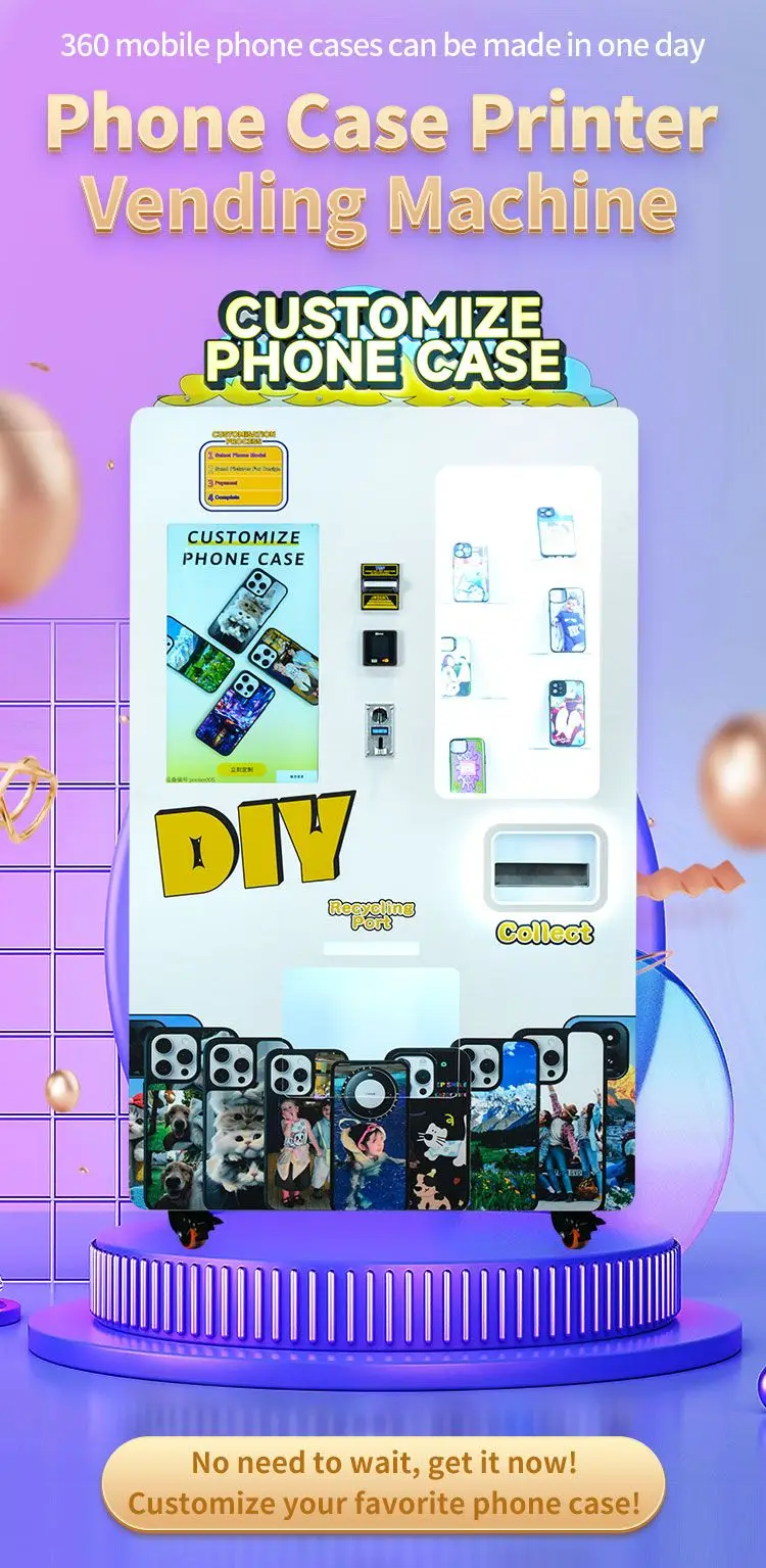 Caiyunjuan Phone Case Printer Vending Machine Vendor Automatic Phone Case Custom Vending Machine Manufacturer