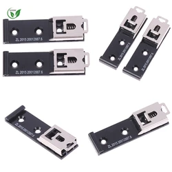 1Pc 35MM U Shaped DIN Rail Holder Universal Rail Buckle Rail Fixed Clamp Fastener Clip For Relay Mounting