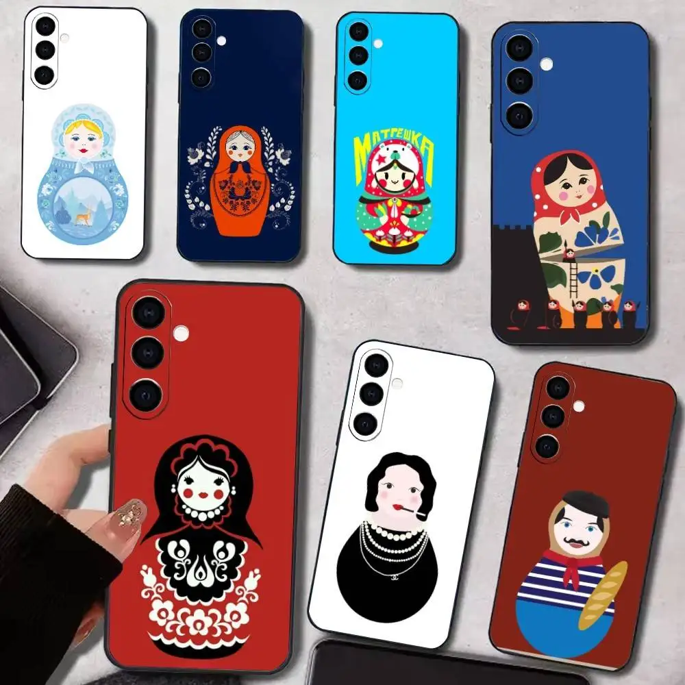 

M-Matryoshka Russian D-Dolls Phone Case Silicone Soft For Samsung Galaxy A73,A72,A71,A70,A53,A52,A51