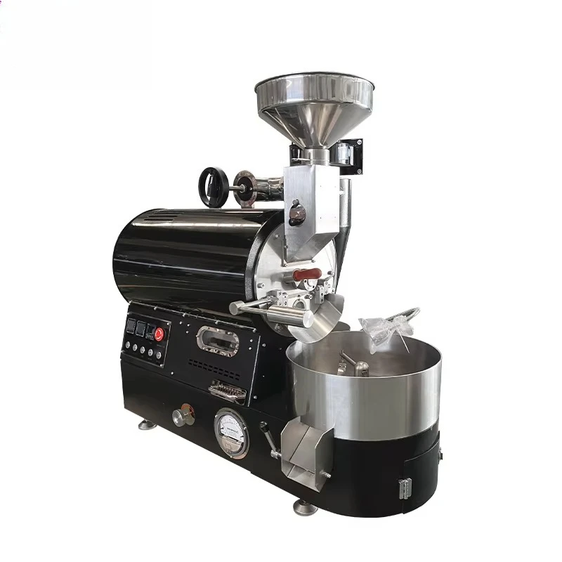 Traditional Household & Commercial Stainless Steel Fully Automatic Coffee Roaster Machine with Electric/Gas Heating for Sale