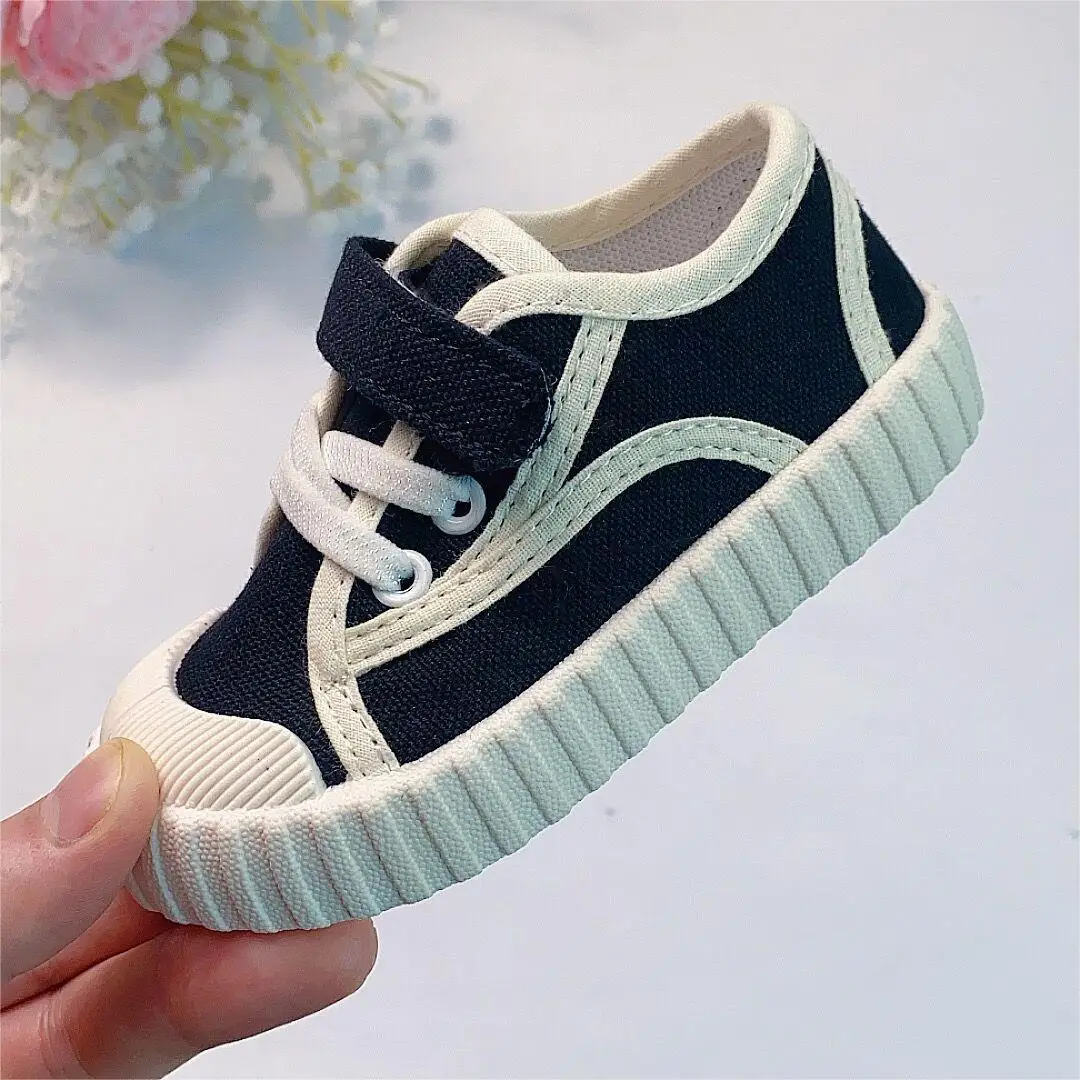 New Children Canvas Shoes Spring Fashion Soft Comfortable Boys Sneakers Girls Casual Shoes Kindergarten Shoes Baby Sneakers