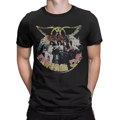 Aerosmith Dream On Music Album Tee Shirt for Men Women Gift Idea T Shirts Rock Band Cotton Clothing