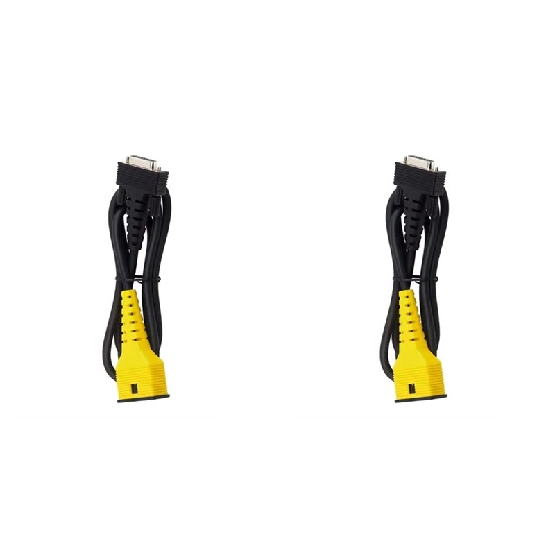 【price-drop-】-2x-main-cable-obd2-cable-for-launch-crt501-x431-2-rows-dp15-to-obd-male-16pin-crp123x-crp129x-crp909x-crp919-hd3