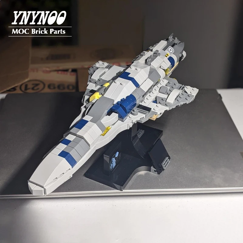 Novo moc mc80 liberty star cruiser conversão mon calamari navio de guerra blocos de construção kit diy tijolos montagem modelo brinquedo presentes