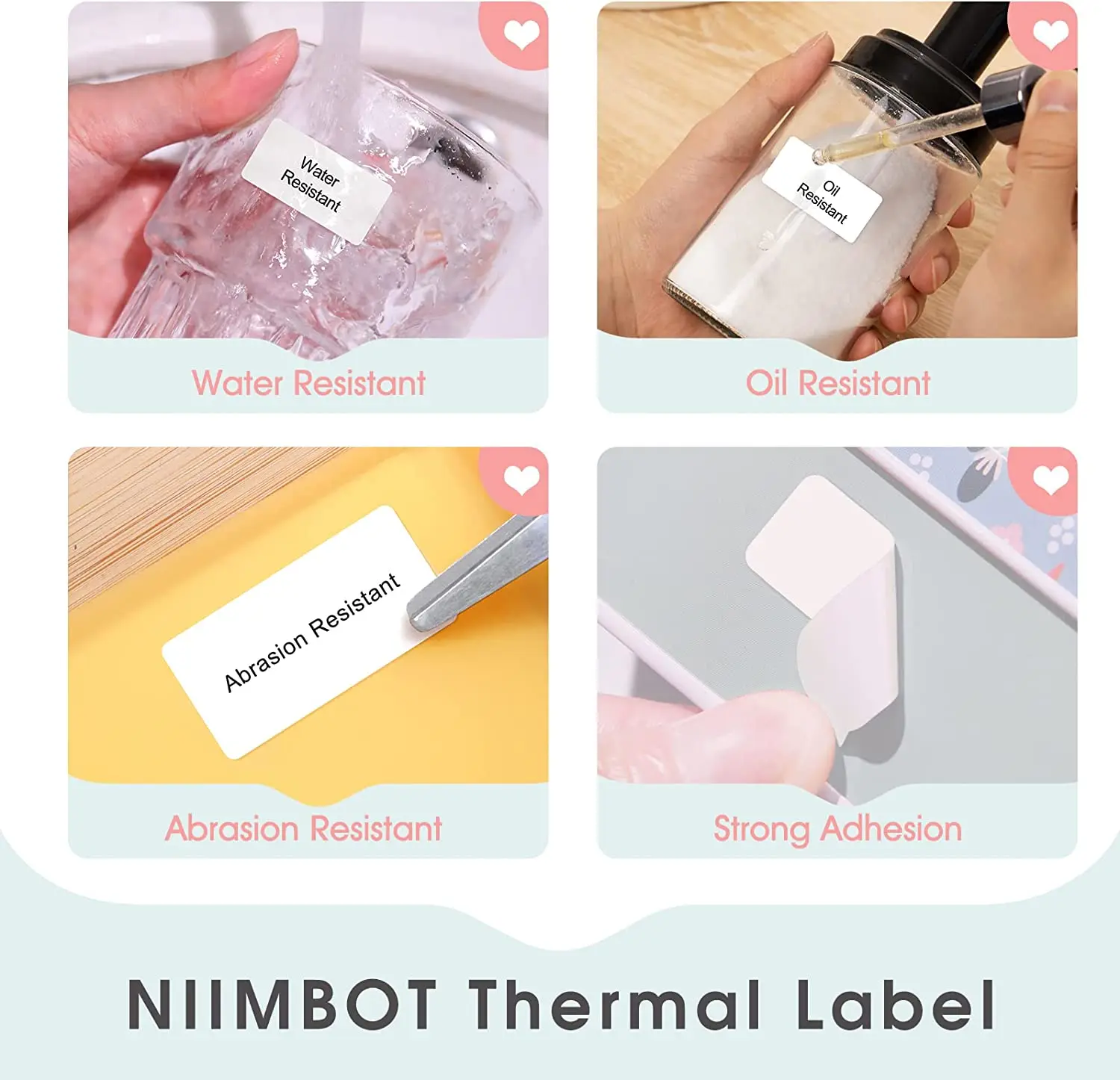 NiiMBOT D101 Cable Label Sticker P-type Waterproof Network Wiring Communication Optical Fiber Network Cable Paper
