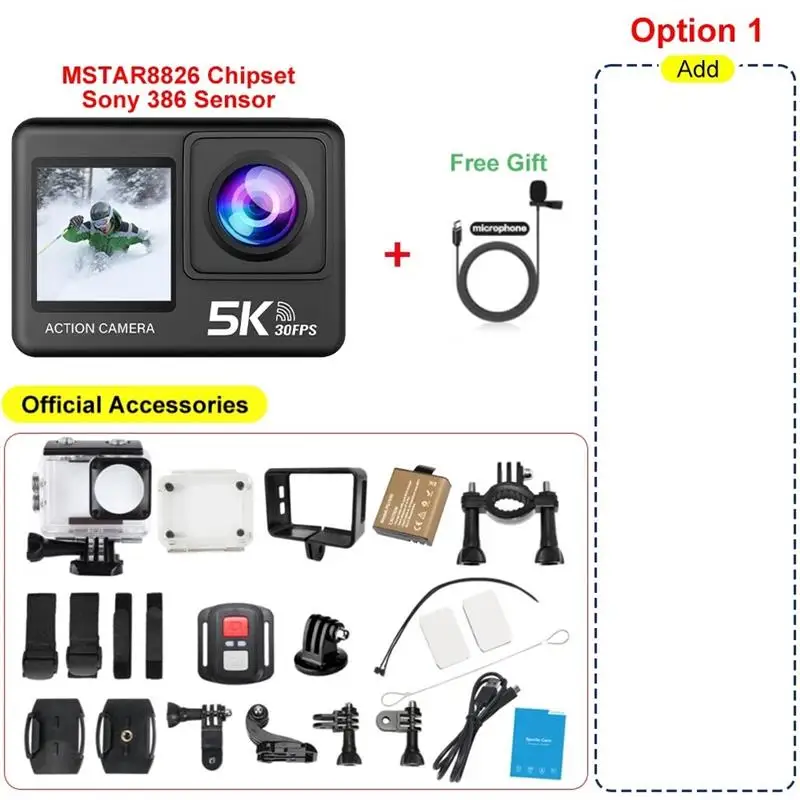 Top 5K 4K60FPS Action Camera 2