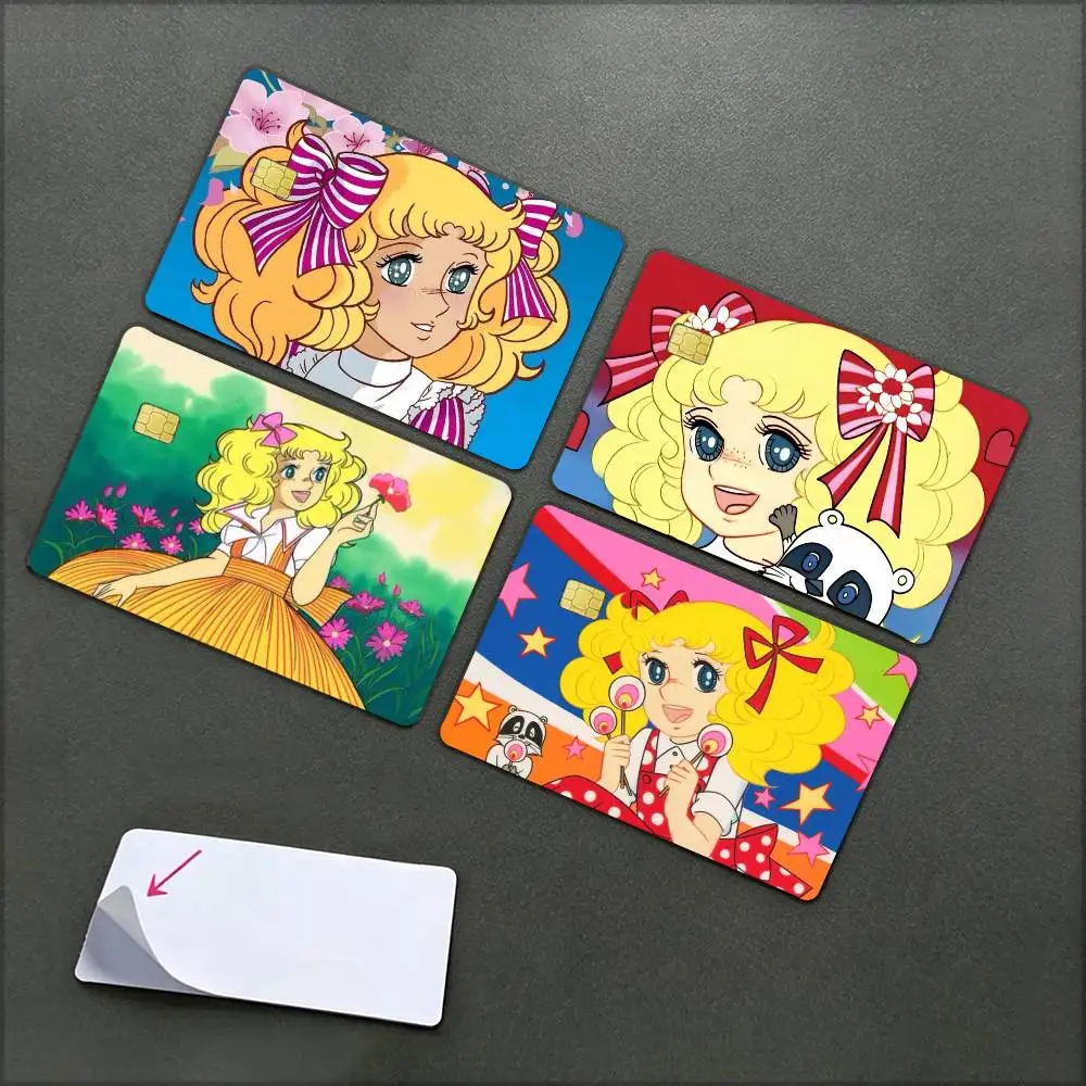 Anime Girl C-Candy C-Candy Waterproof Film Skin Cover Credit Card Stickers Debit Front Bank Bus
