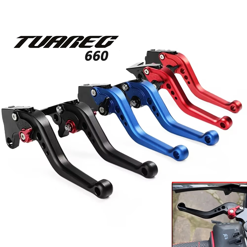Short Brake Clutch Levers For Aprilia Tuareg 660 2021 2022 2023 2024 2025 Motorcycle CNC Aluminum Adjustable Leavers Aftermarket