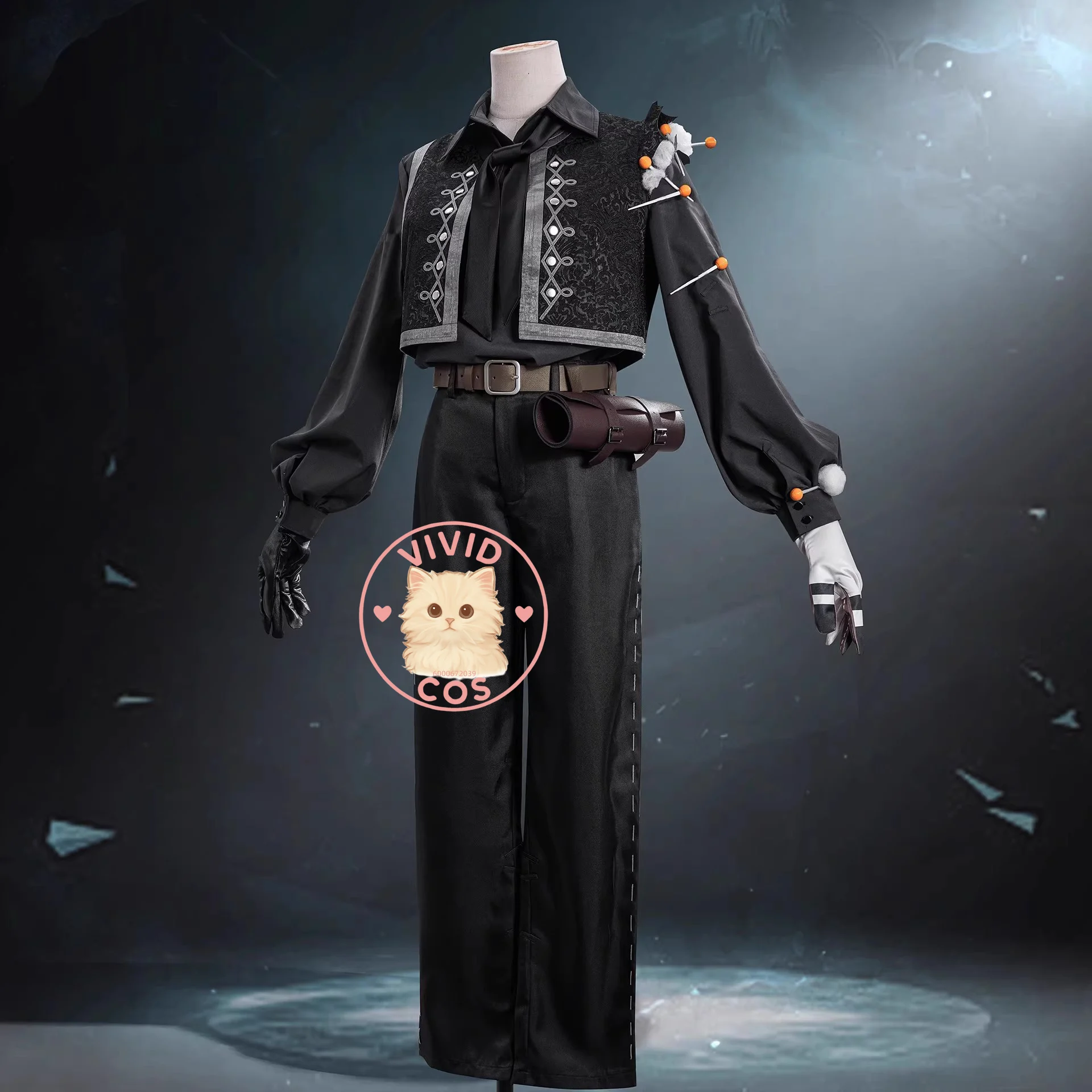 Stroje Cosplay Identity V dla nowej skórki Marionetkarza Matthiasa, w tym moda zarówno dla mężczyzn, jak i kobiet, do odgrywania ról.