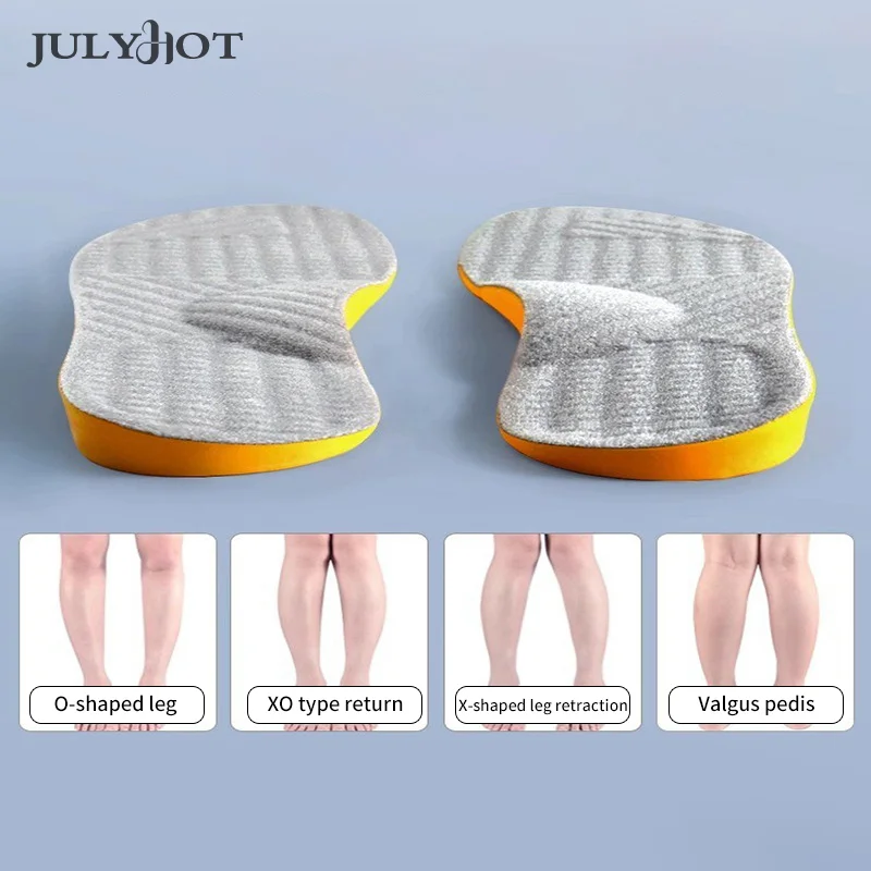 Flat Feet Arch Support Orthopedic Shoes Sole Insoles For Feet Men Women O/X Leg Corrected Care Pad PU Orthotic Insole