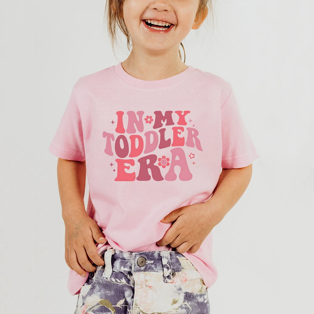 In My Toddler Era Shirt Funny Kids TShirt Retro Girls camicie abbigliamento Toddler Youth Tee Girl in My Toddler Era Tee Outfits