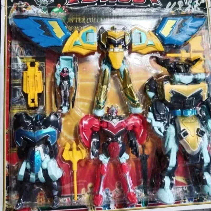 

Волшебные воины Волшебный король 5-в-1 переменная летающая форма дракона 30 см большой детский робот-трансформер фигурки подарки игрушки