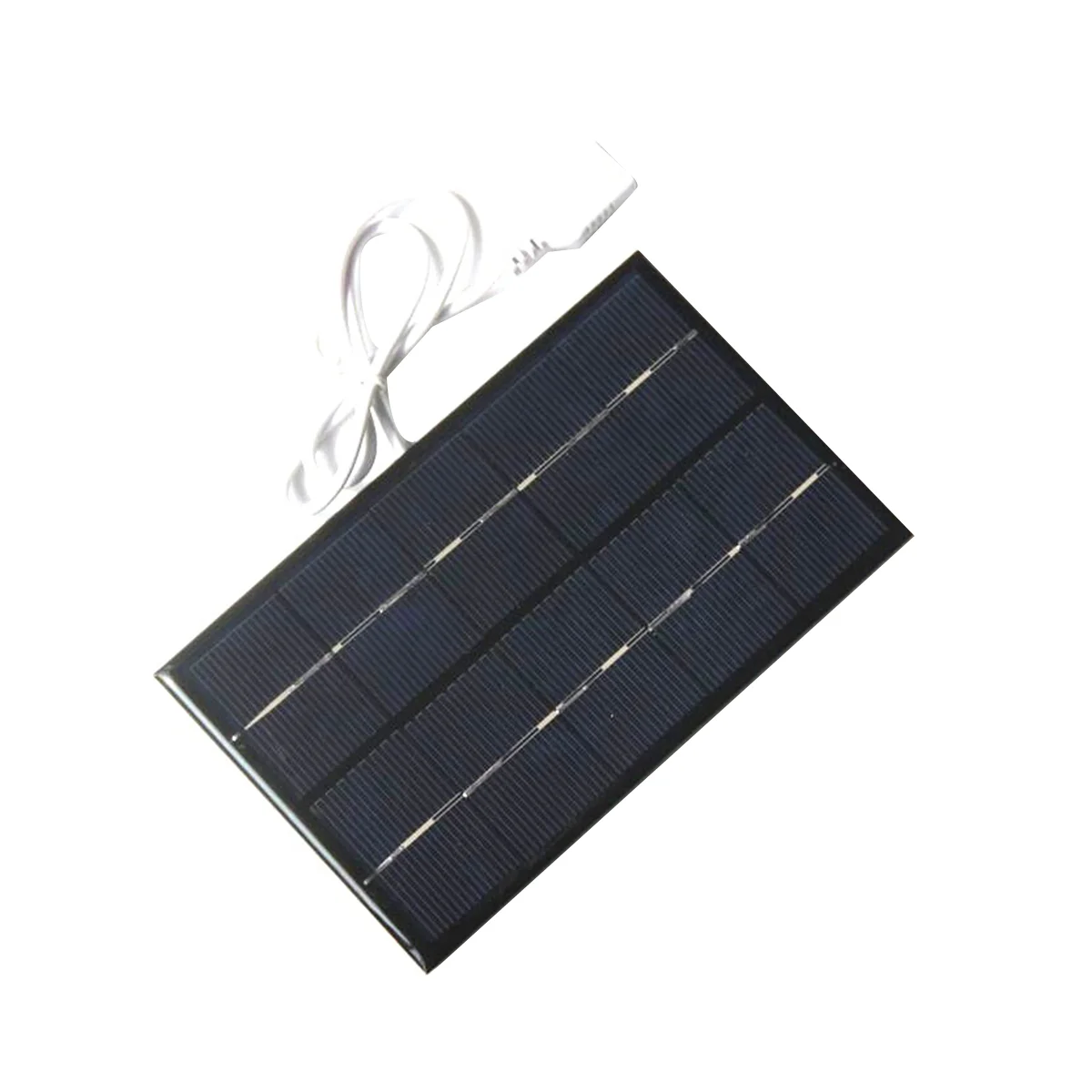 2W 5V Solar Panel USB Battery Charger Outdoor Portable for Mobile Phone Power Bank Waterproof Polysilicon Solar Charger