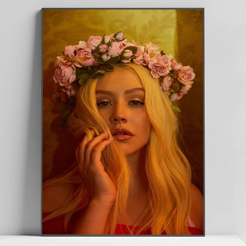 

Christina Aguilera Poster Decorative Wall Sheets Office Decor Room Aesthetic Japanese Decoration Art Mural Classroom Decorations