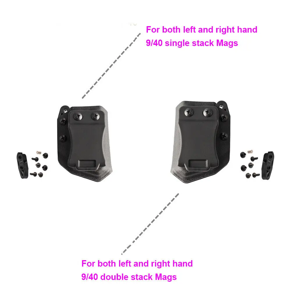 Sol sağ el 9/40 stack mags dergilik için Glock CZ S & W H & K SIG P365