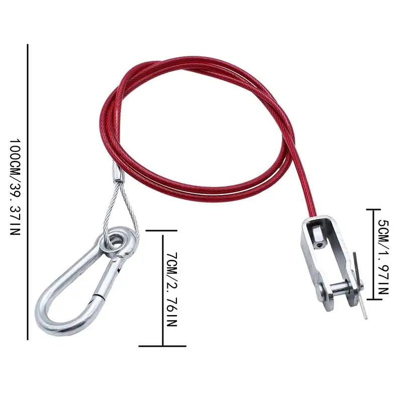 Secure Trailer Towing with 1Pcs Breakaway Safety Cable Clevis End Design