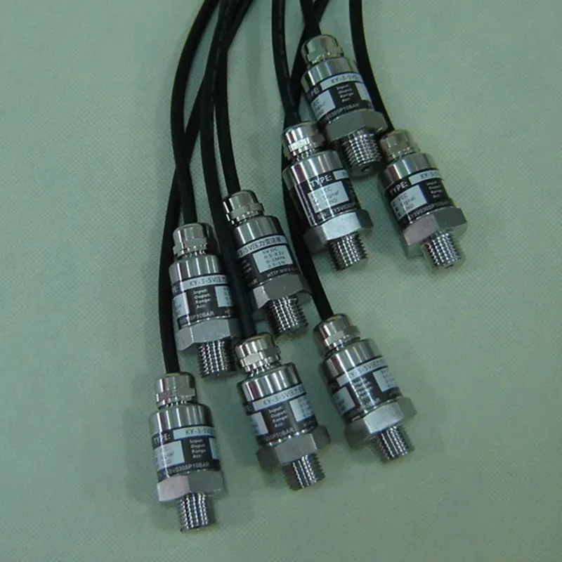 Pressure Sensor, Stainless Steel Customized Range, Three-wire System 0-10Bar, 2 Points Thread Interface Lead