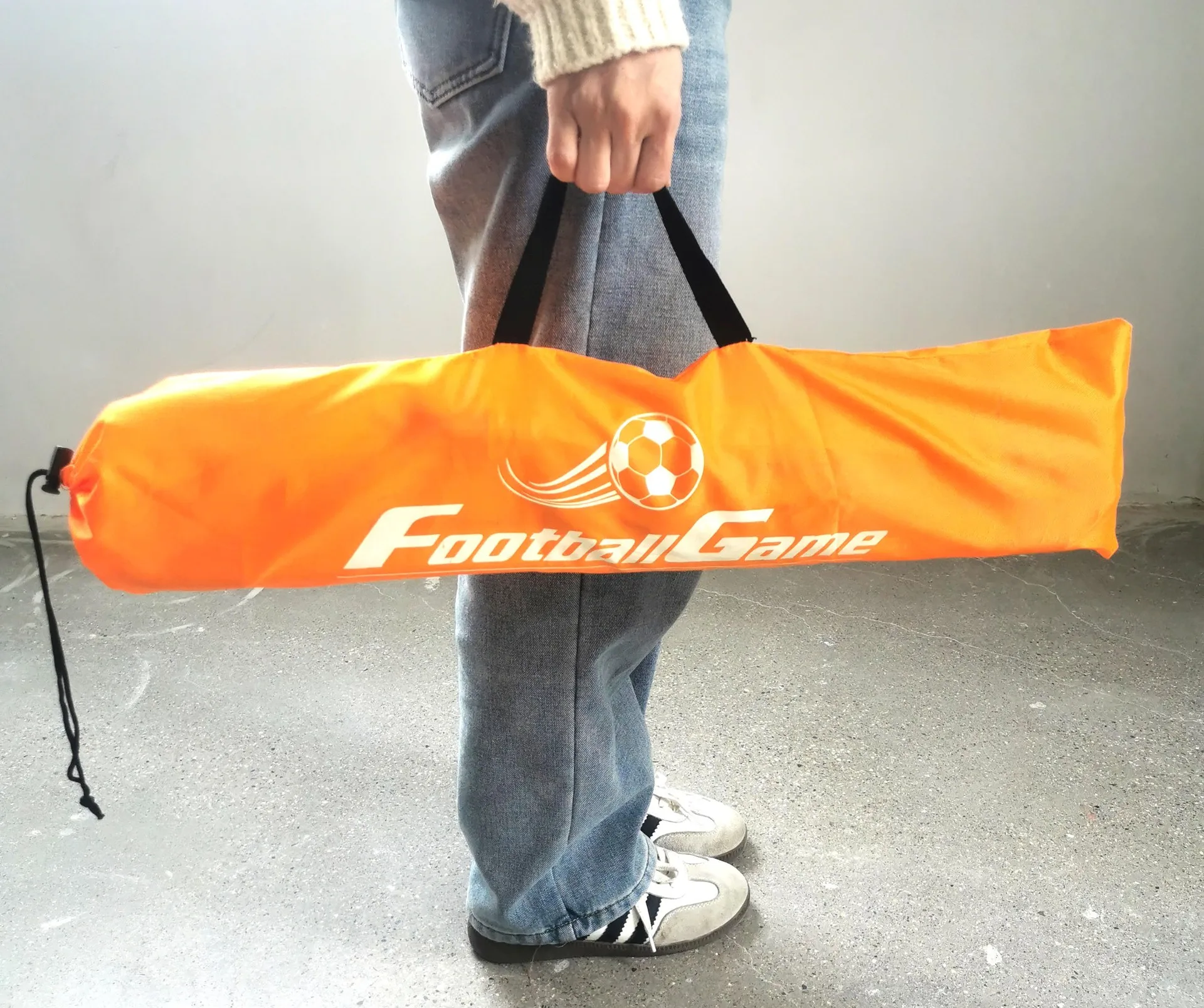 持ち運び可能な子供用サッカーネットゴール、キャリーバッグ付き、裏庭、屋内、屋外スポーツ用