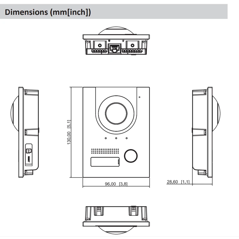 Dahua 1080P HD VTO2201F-P-S2 videollamada intercomunicador cámara de puerta Digital casa inteligente PoE timbre Control de acceso aplicación desbloqueo intercomunicador