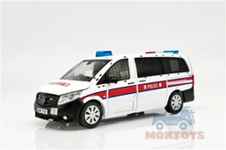 Era Car 1:64 VITO Van Yellow Taxi H.K Police Patrol Mode Diecast Model Car